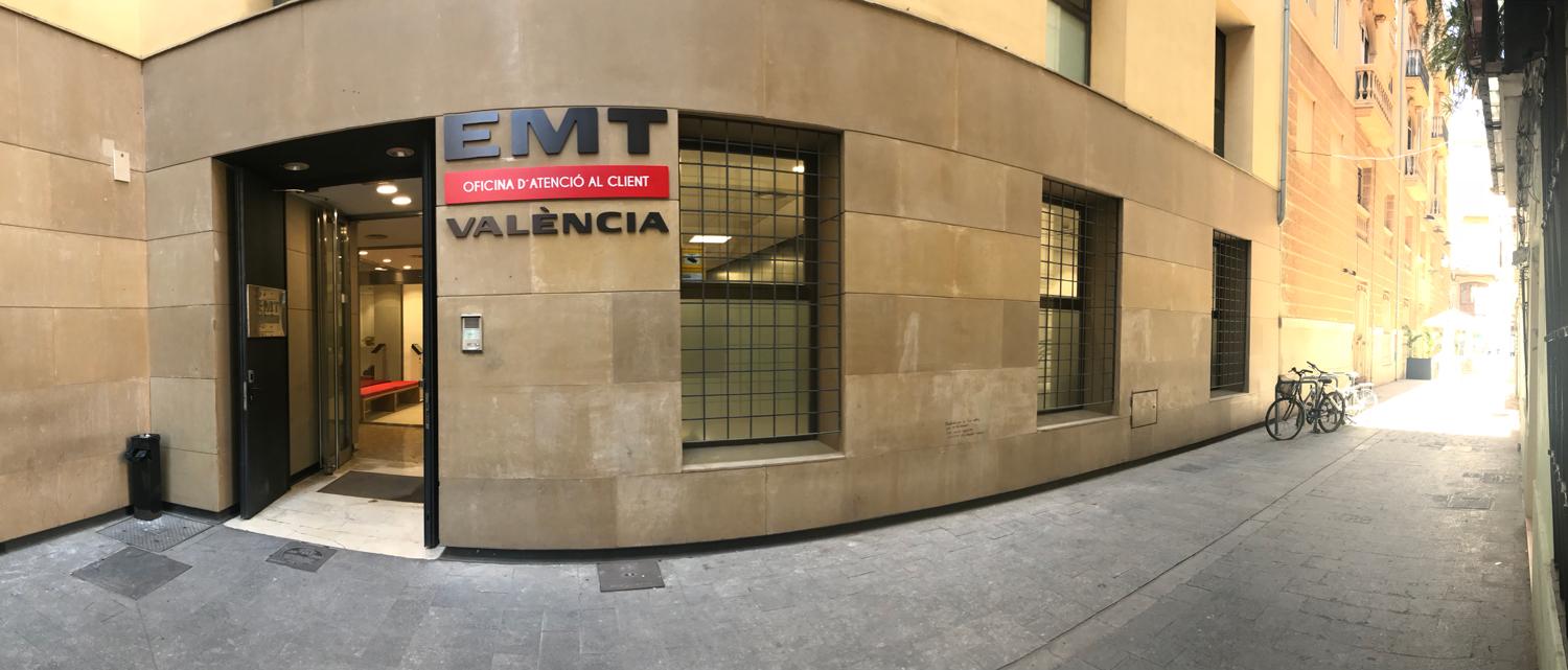 Oficinas de atención al cliente de EMT Valencia